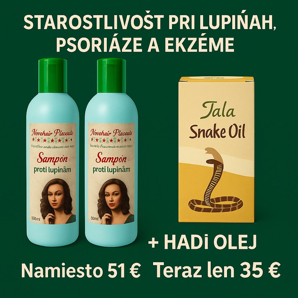 Lupiny? Psoriáza? Ekzém? Riešenie v jednom balíku! 2× šampón p